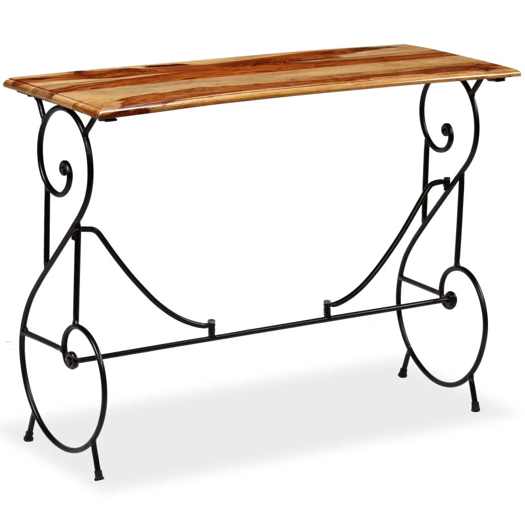 Andoer Console Table Solid Sheesham Wood 39.4