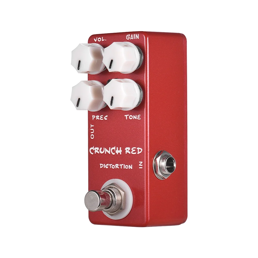 MOSKYAudio Distoon Guitar Effect Pedal Crunch Red Full Metal Shell True Bypass