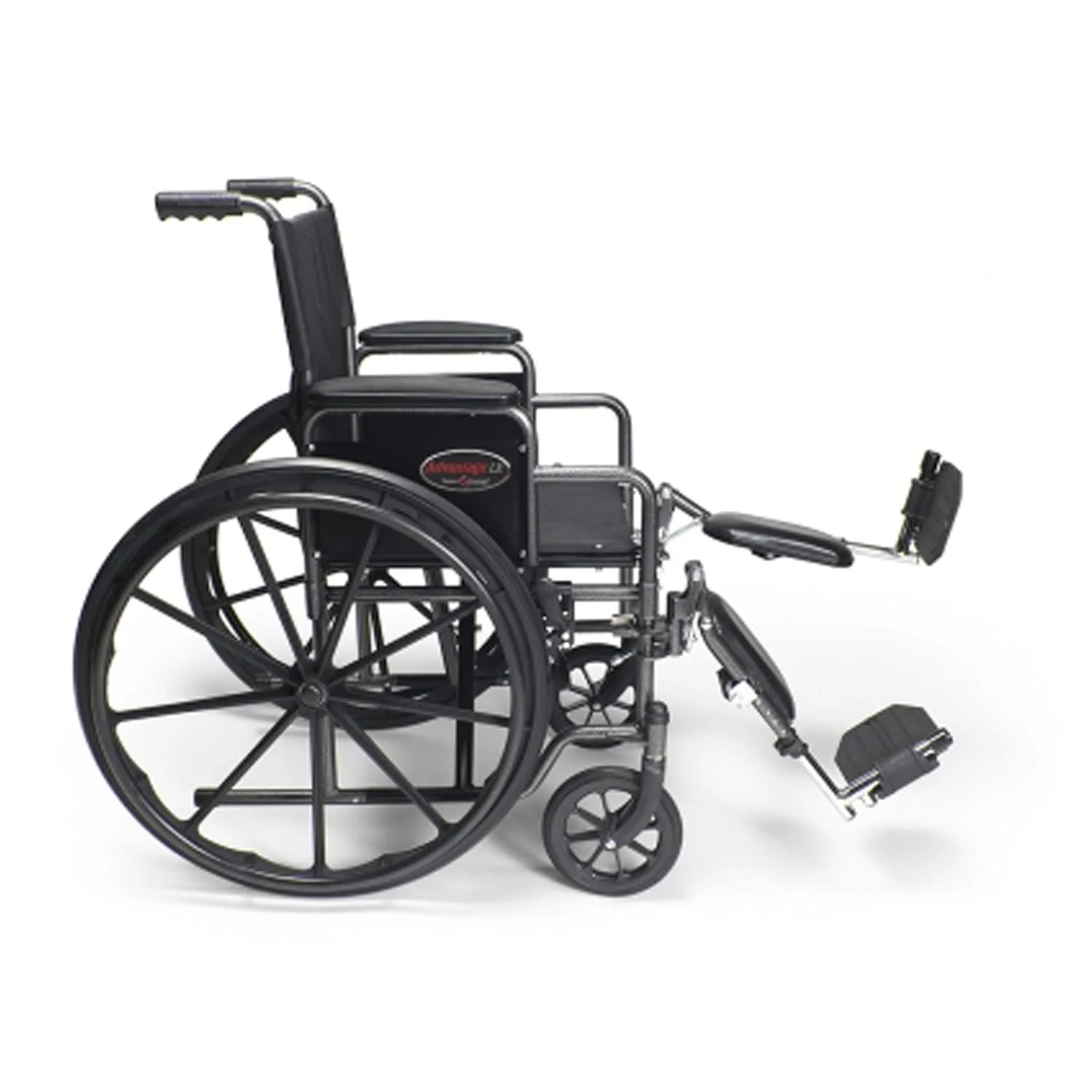 Everest & Jennings Advantage LX Wheelchair, Fixed Full Arms & Swingaway Footrests, 18