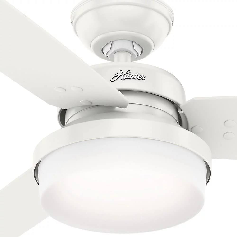 AUCHI Fan Company, 59157, 52 inch Sentinel Brushed Nickel Ceiling Fan with LED Light Kit and Handheld Remote