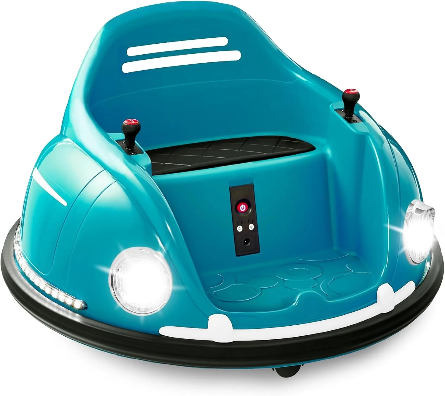 6V Electric Kids Ride On Bumpin Bumper Car, 1.5-6 Years Old, Parent Remote Control, 360 Degree Spin, Lights, Sounds - Blue