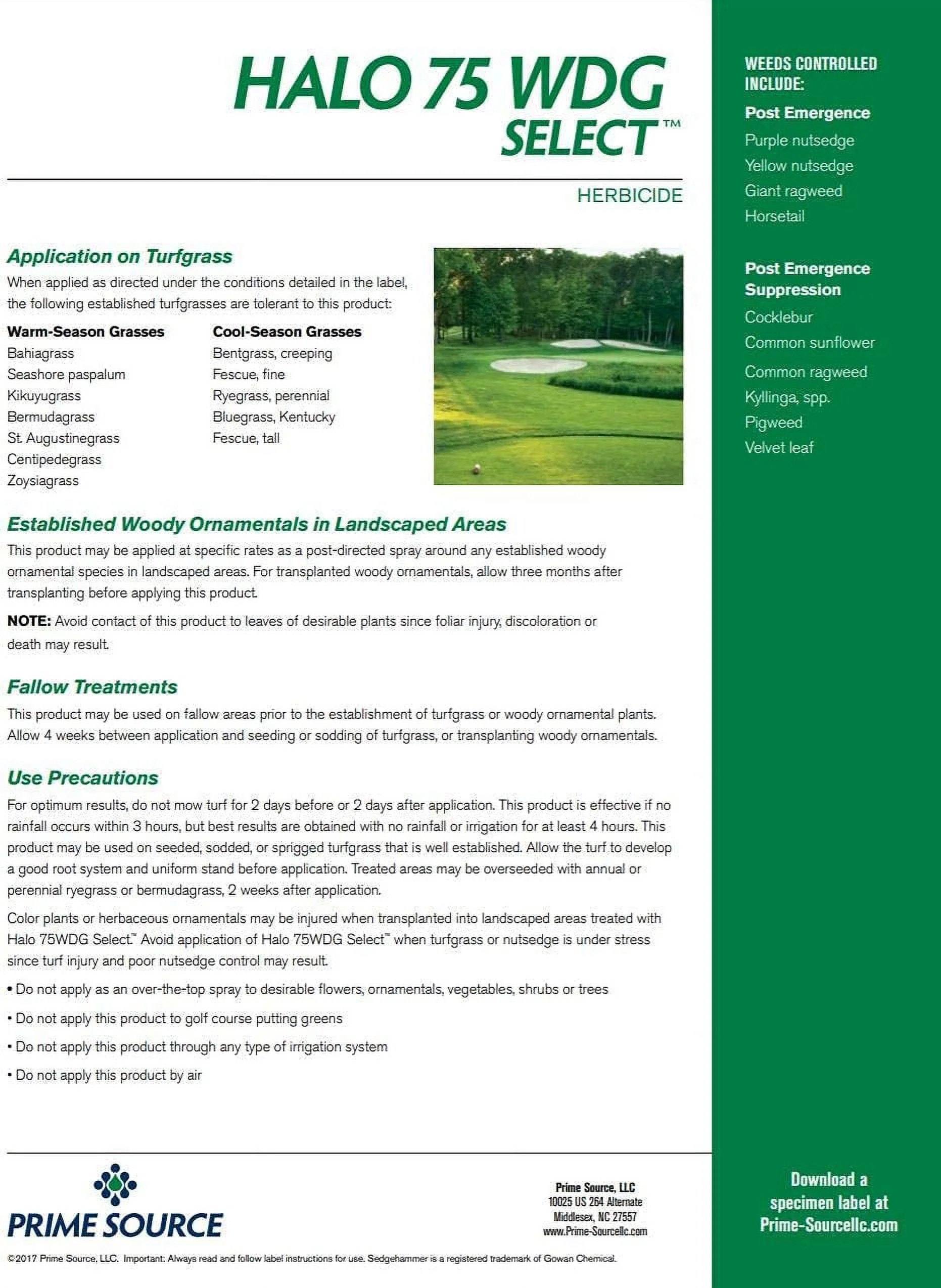 Halo 75 WDG Select Herbicide (Sedgehammer)