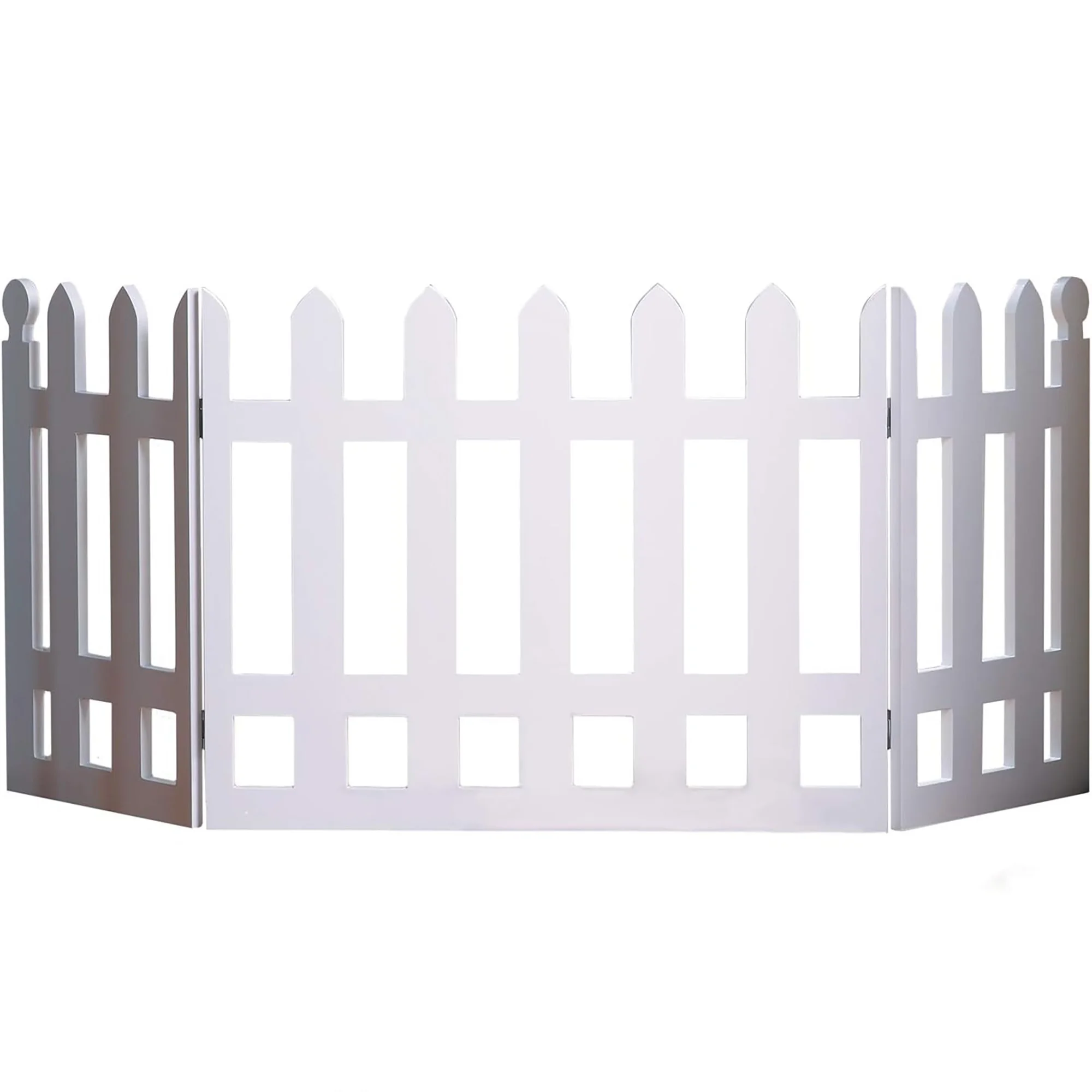 Etna Products Folding White Picket Fence Free Standing Pet Gate. 19