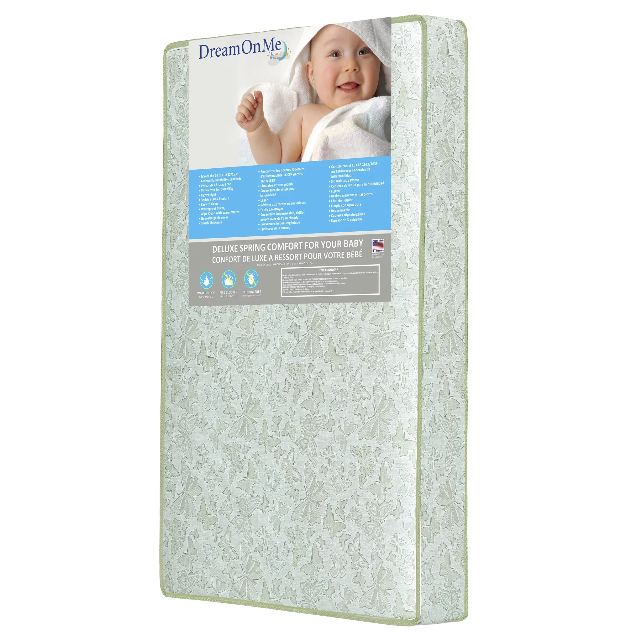 Dream on Me Jetsetter Playard Foam Mattress, Infant and Toddler