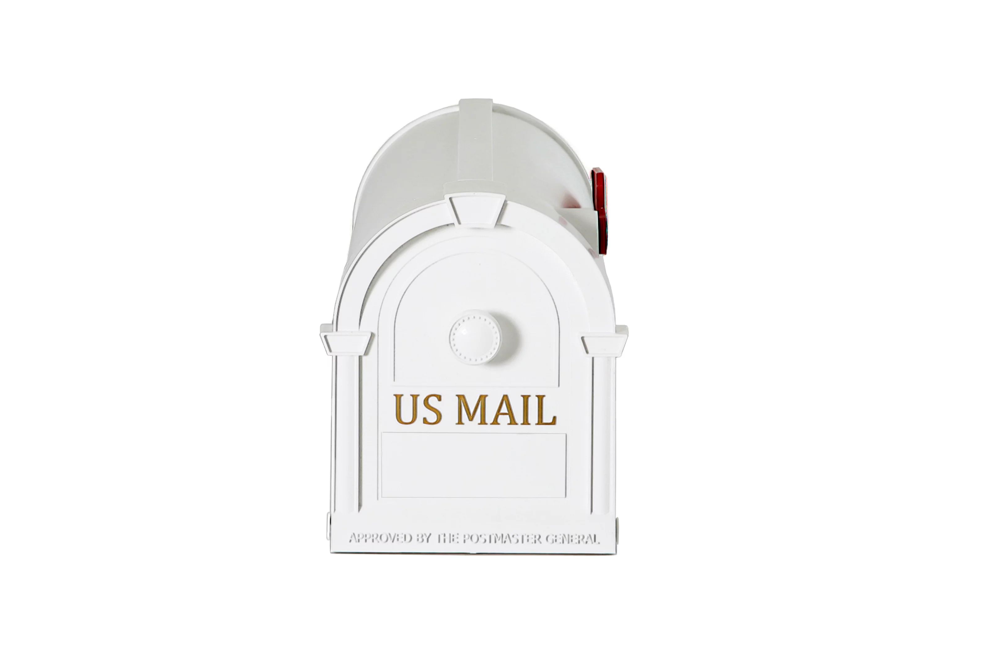 Postal Pro Medium White Plastic Post Mounted Mailboxes