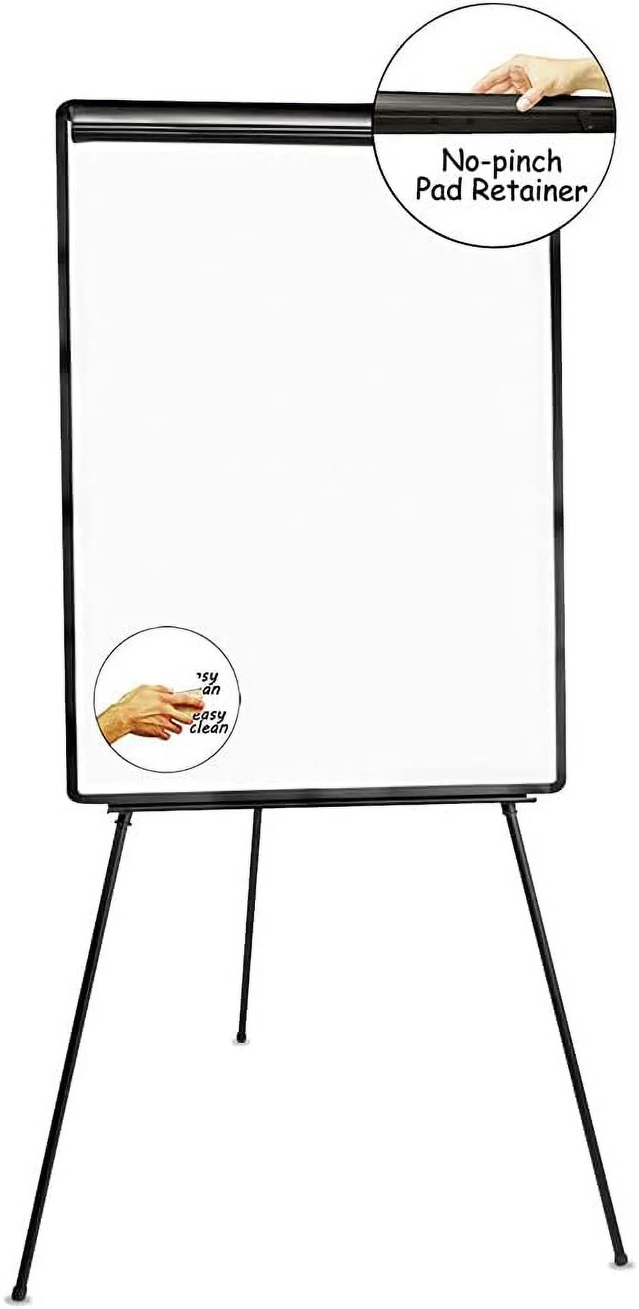 UNV43032 29 In. X 41 In. Tripod-Style Dry Erase Easel - White/Easel