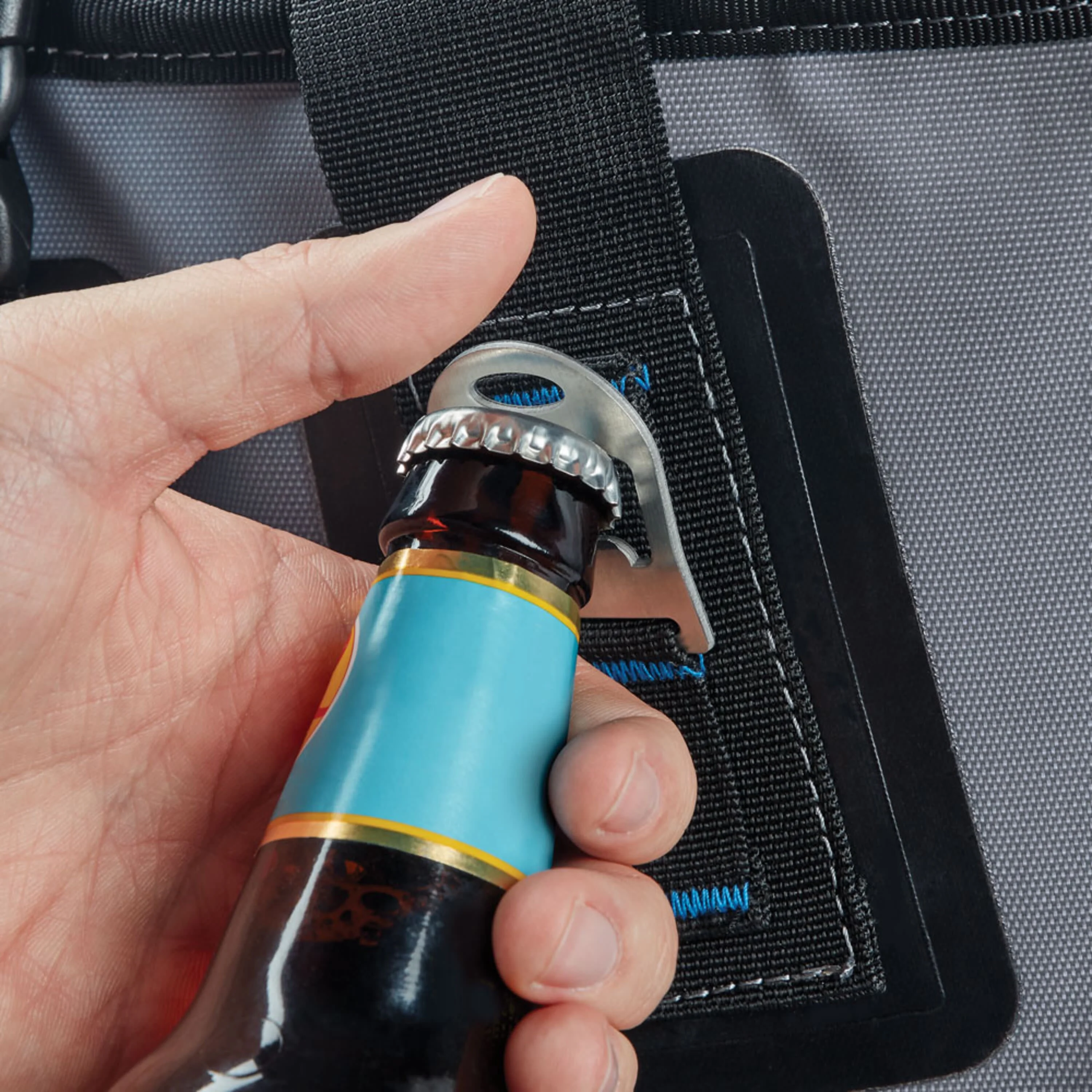 Built 36 cans Welded Wide Mouth Soft Cooler Backpack Gray