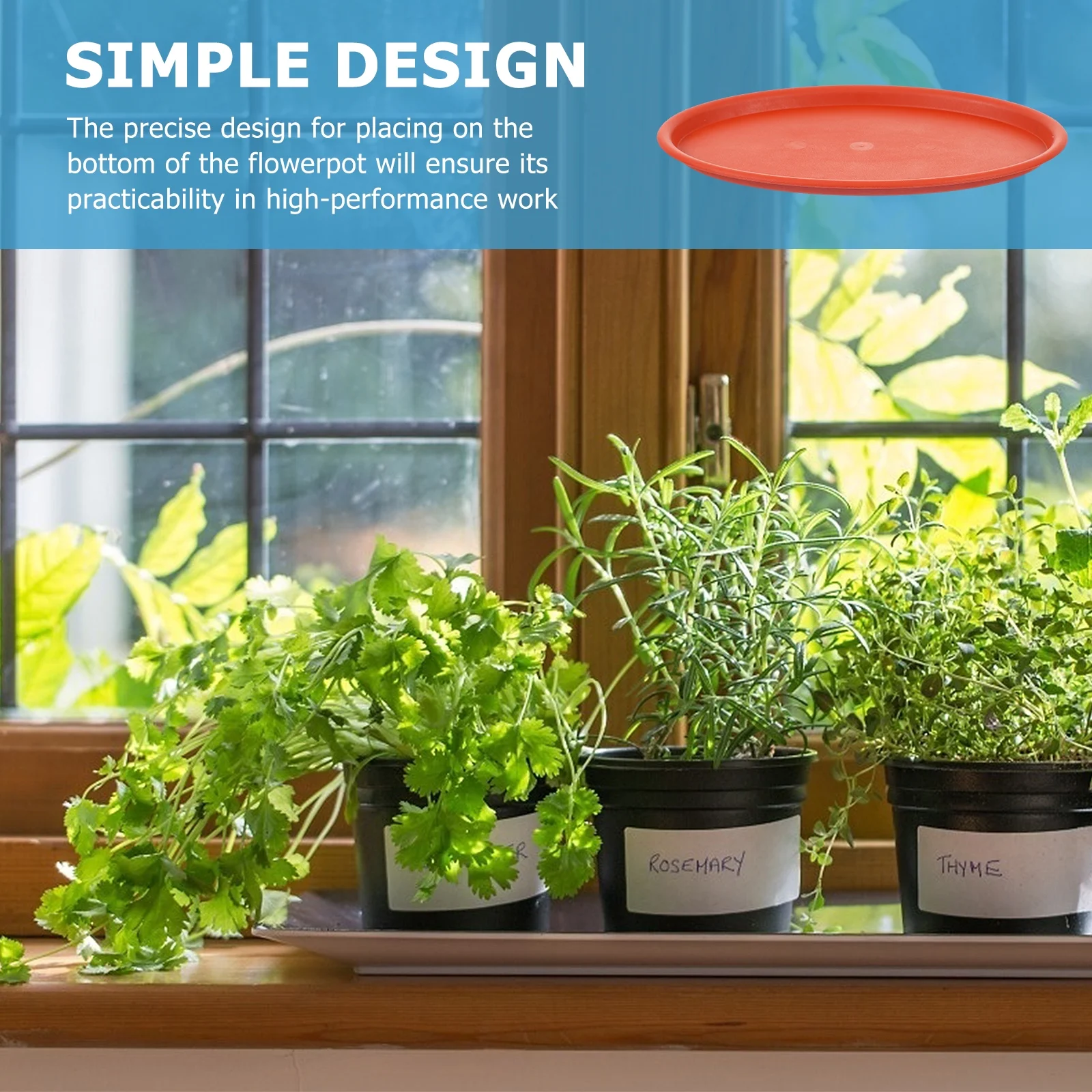 Guichaokj 10Pcs Plant Saucers Oval Flowerpot Trays Plastic Flower Pot Bases Water Trays