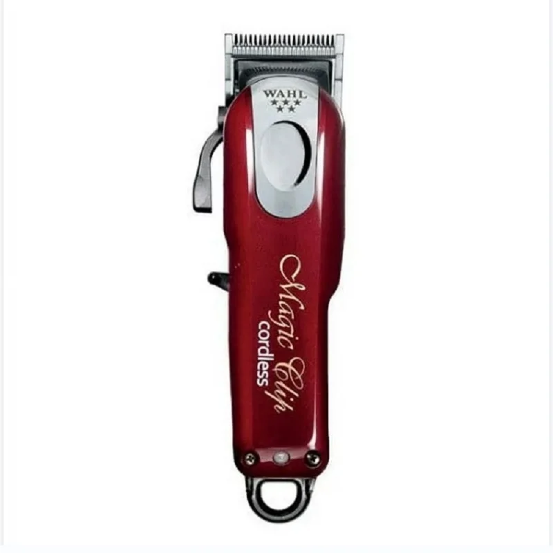 W_a_hl 8140 Professional Cordless Detailer 5 Star Series Magic Clip Hair Clipper Red New