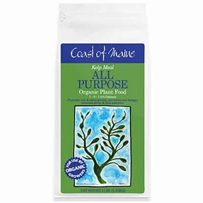 Coast of Maine KM6000 Kelp Meal All Purpose Organic Plant Food 1-0-1, 4 Lbs. - Quantity 8