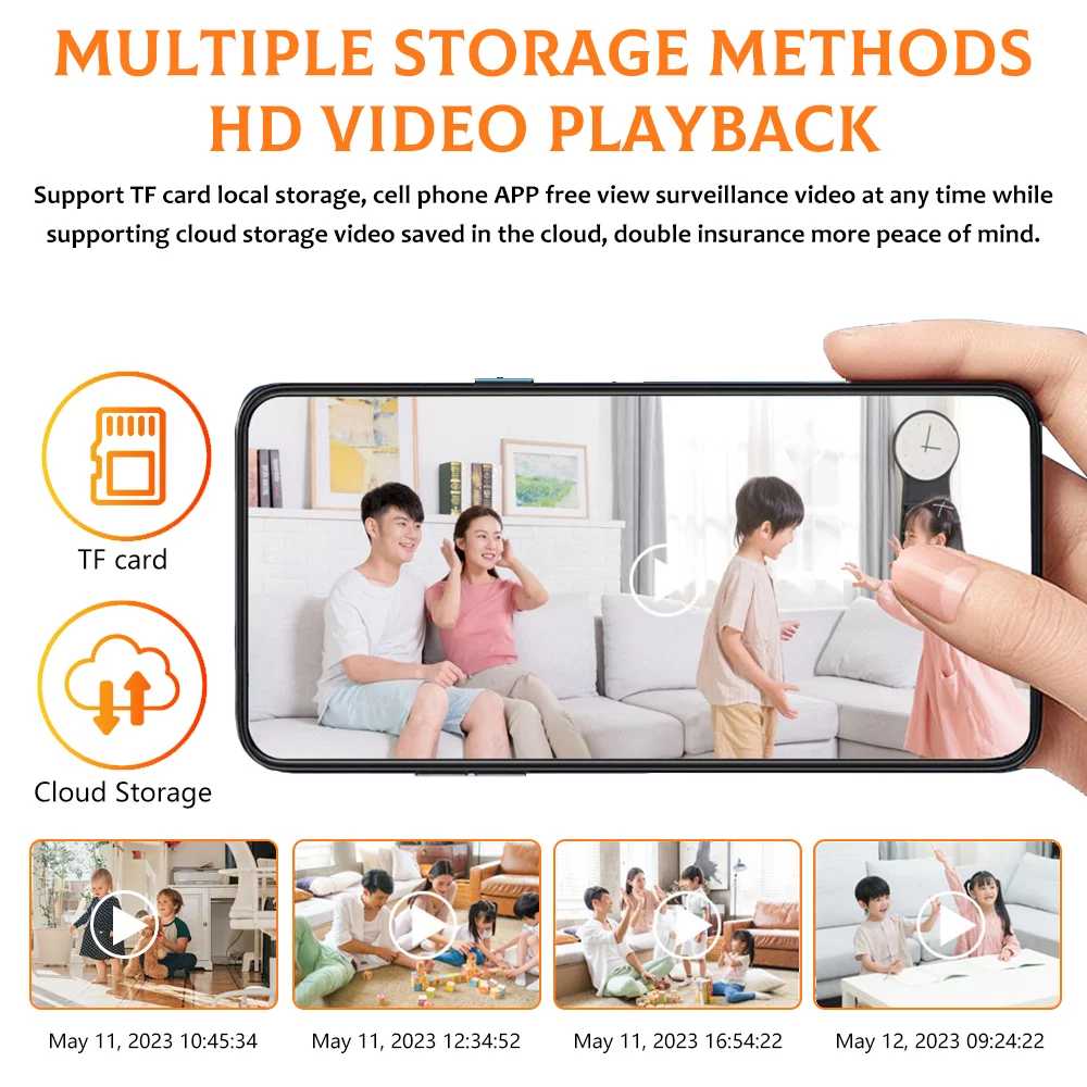 Security Camera-DFITO Security Cameras Wireless Outdoor Indoor Full Color Day and Night, Motion Detection, Audible Alarm, Easy Installation