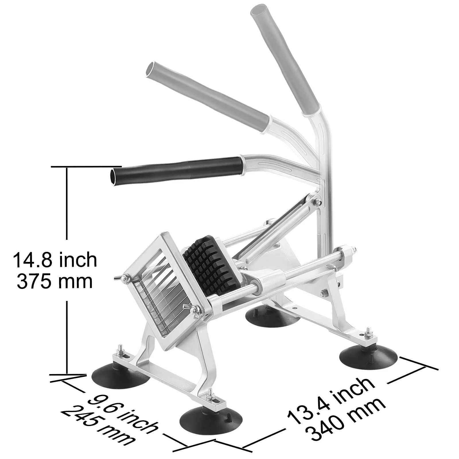 SKYSHALO 3/8 Inch Manual Commercial Vegetable Slicer Fruit Slicer Cutter
