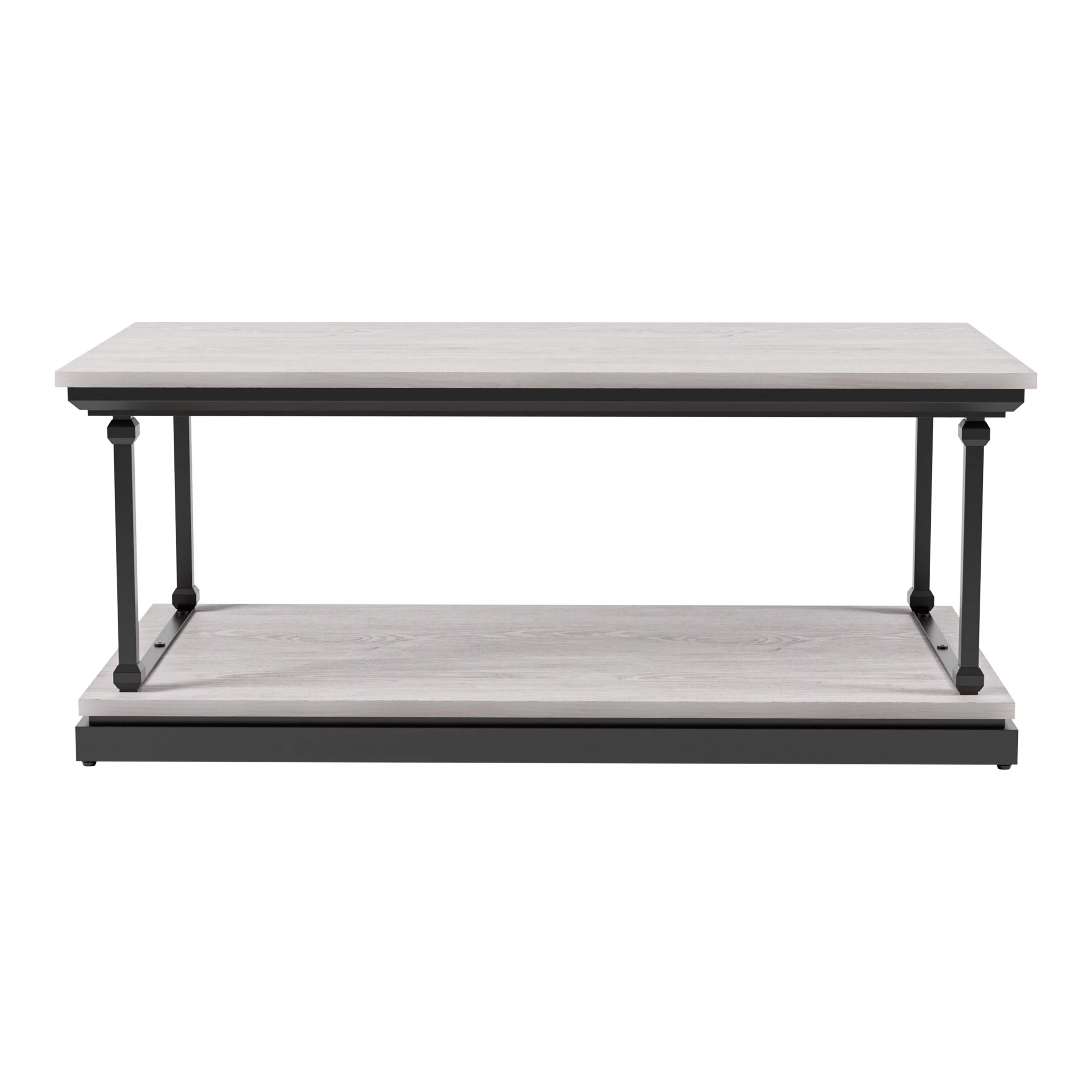 Furniture of America Laem 1-Shelf Coffee Table, Antique White