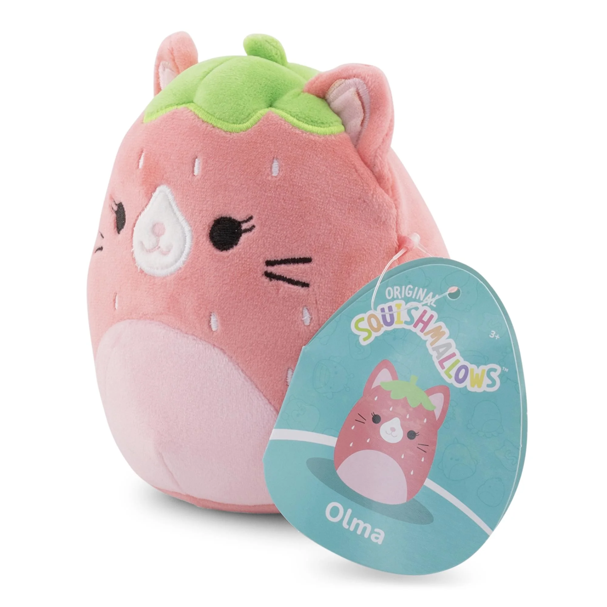 Squishmallows Fruit Hybrid Squad 5 Inch Plush | Olma The Strawberry Cat