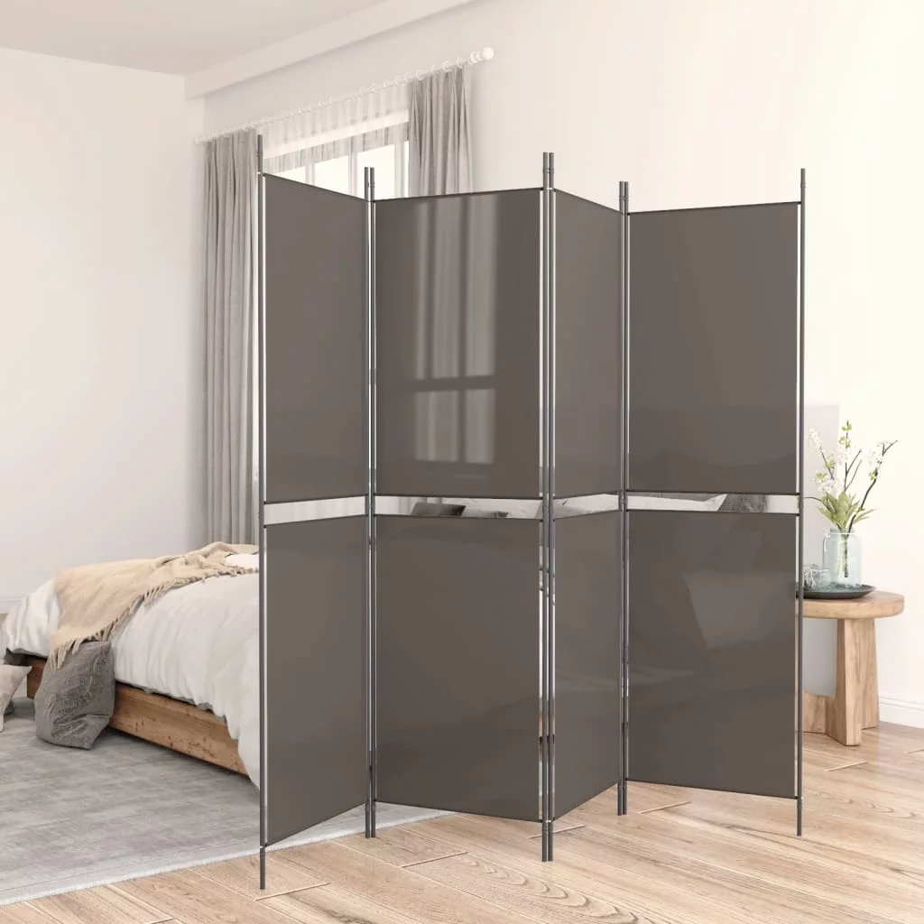 Anself 5-Panel Room Divider Anthracite 98.4