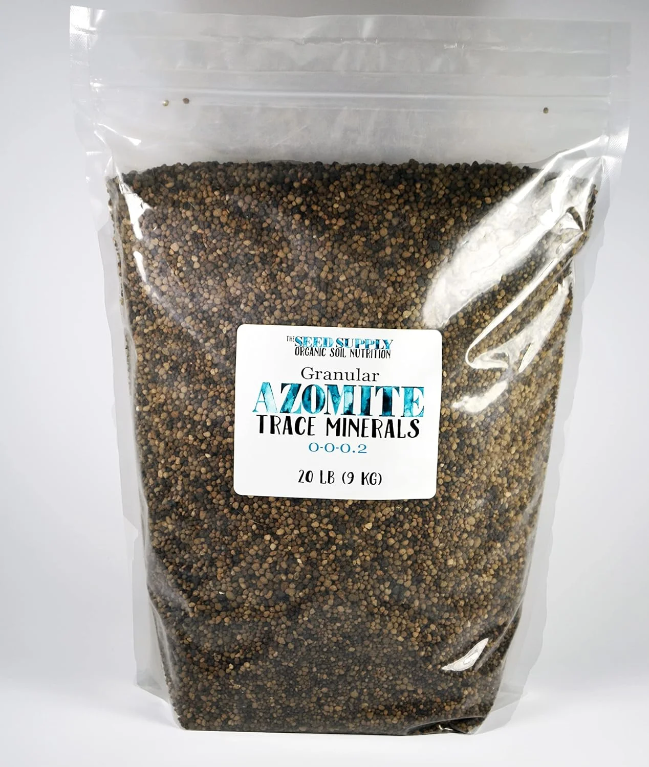 20 Pound Granular AZOMITE by The Seed Supply - Natural Trace Mineral Granulated Fertilizer