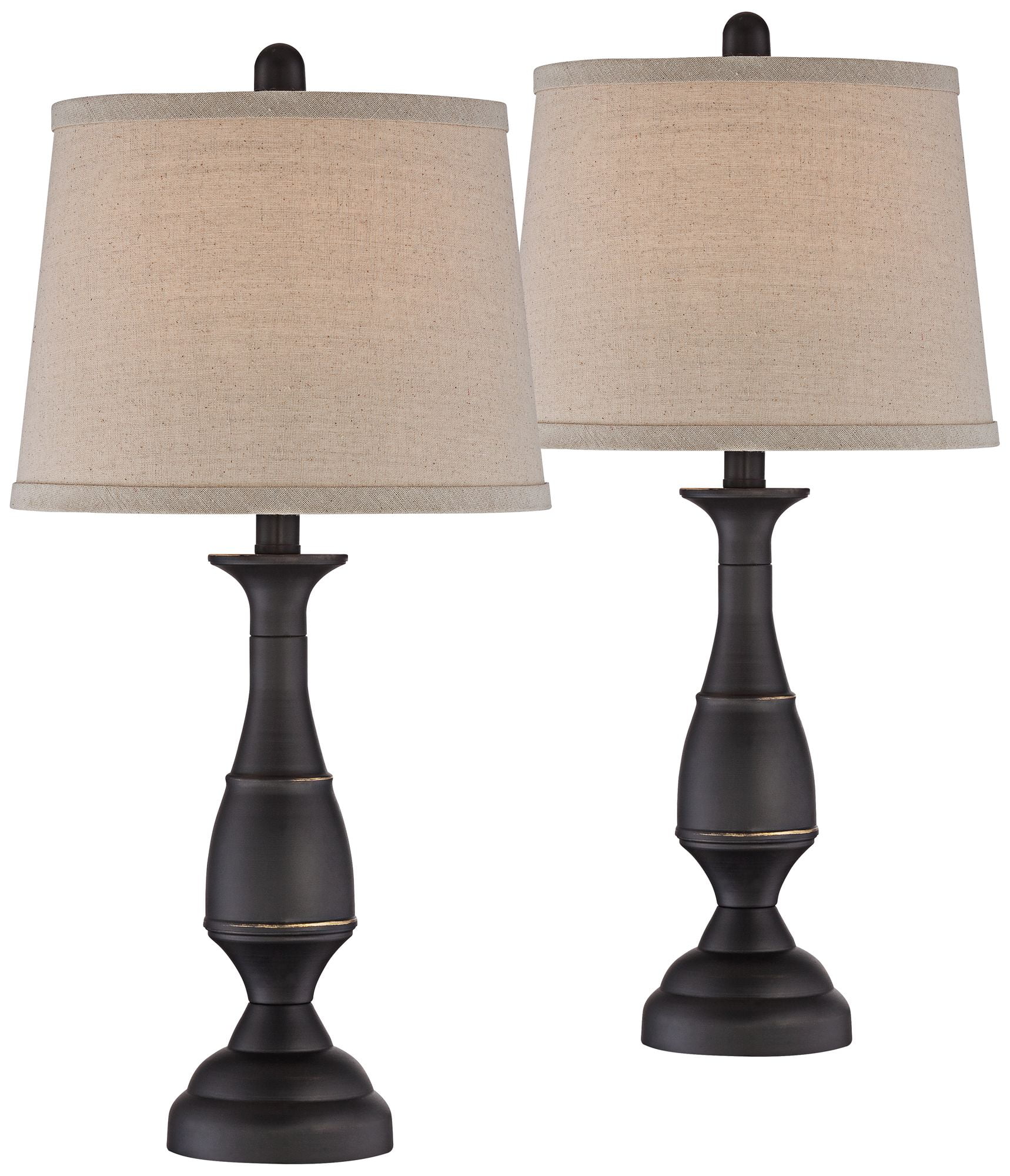 Regency Hill Ben Rustic Farmhouse Table Lamps 25