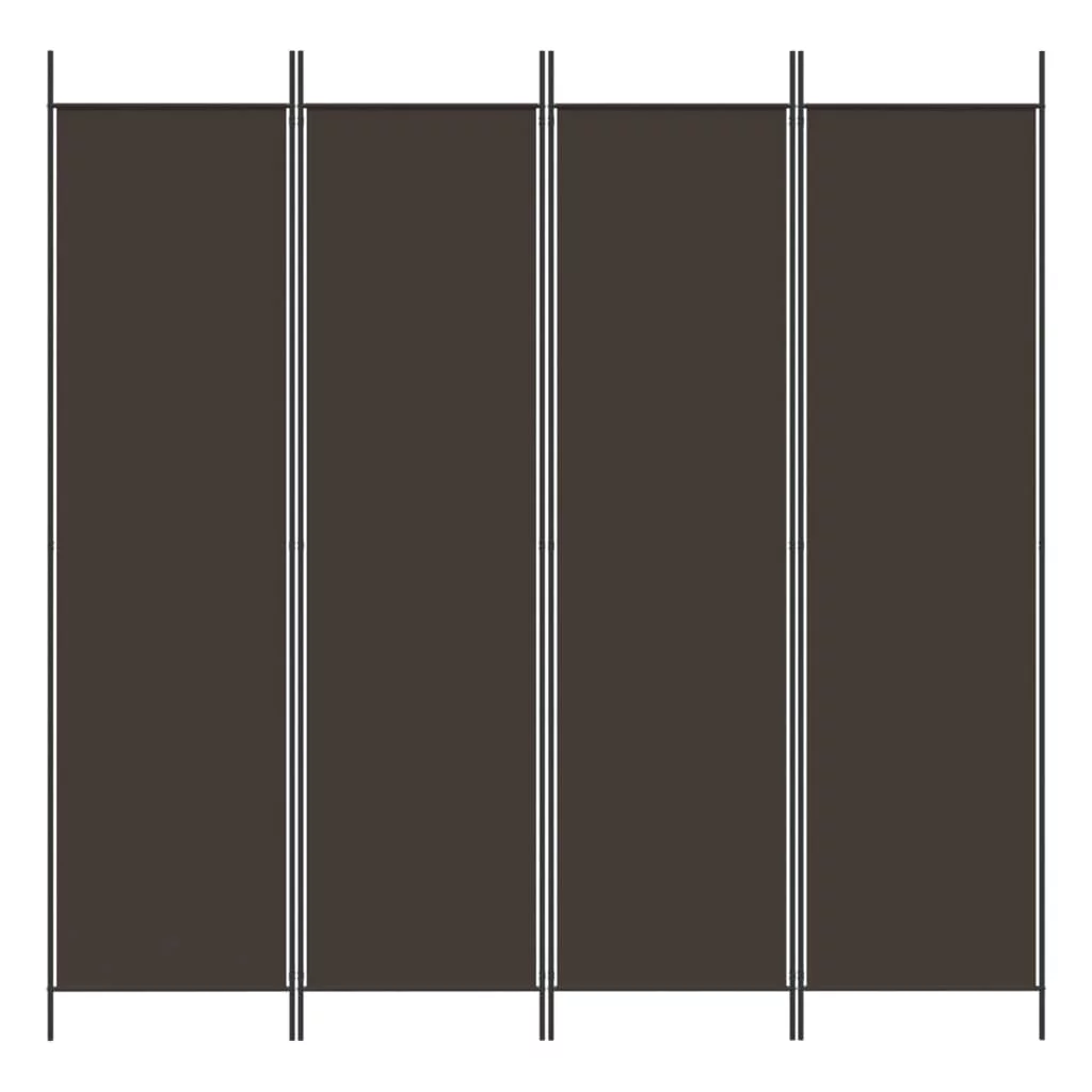 Anself 4-Panel Room Divider Brown 78.7