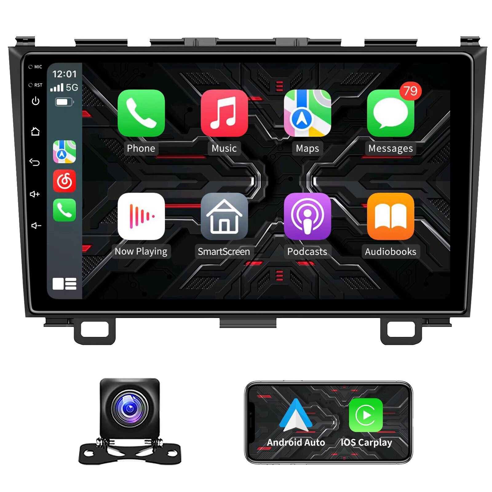 4+32G For Honda CRV 2007-2011 Carplay 9.2
