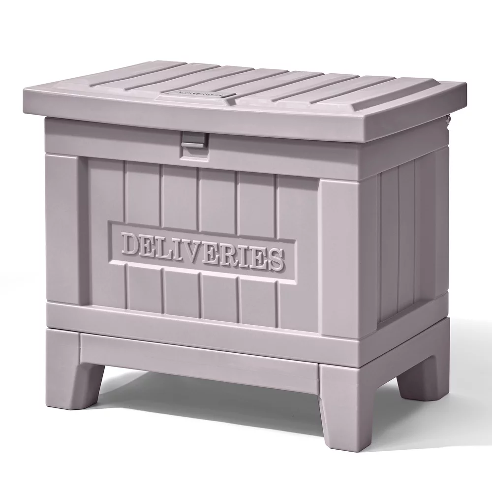 Step2 Parcel Package Delivery Box and Bench, Gray