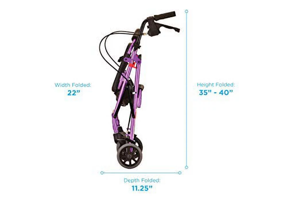 GetGO Petite Rolling Walker - Purple - 1 Each / Each - 4208CPL