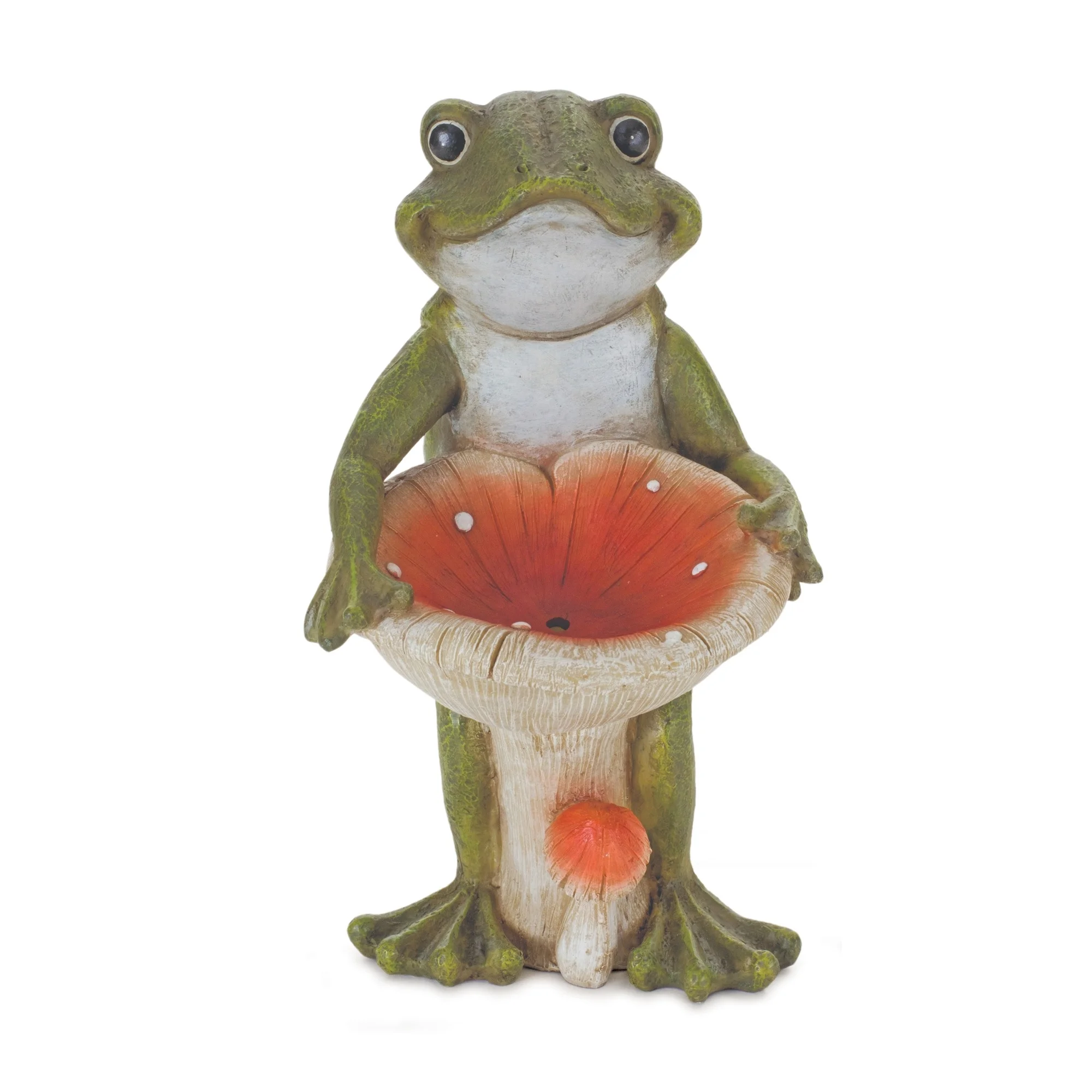 Melrose Set of 2 Garden Frog with Mushroom Tabletop Figurines 10
