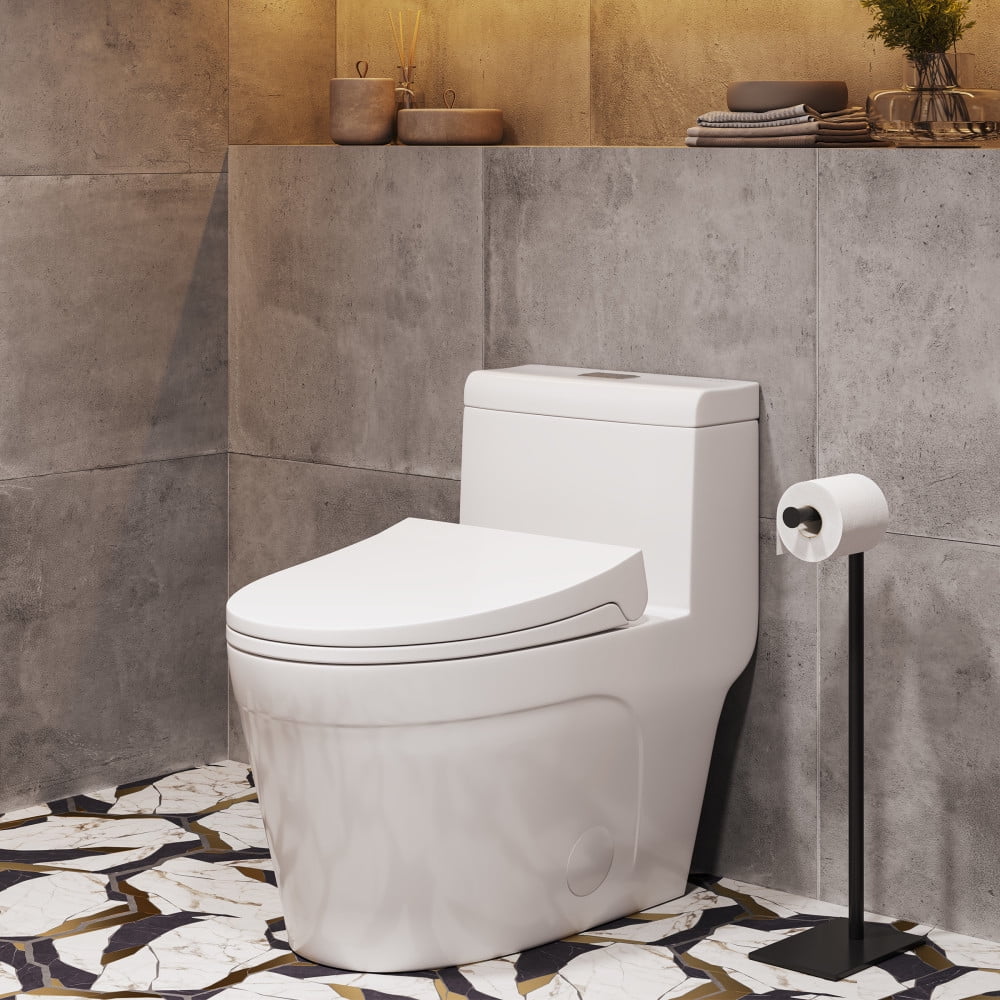 Cannes One-Piece Elongated Toilet Vortex Dual-Flush 1.1/1.6 gpf