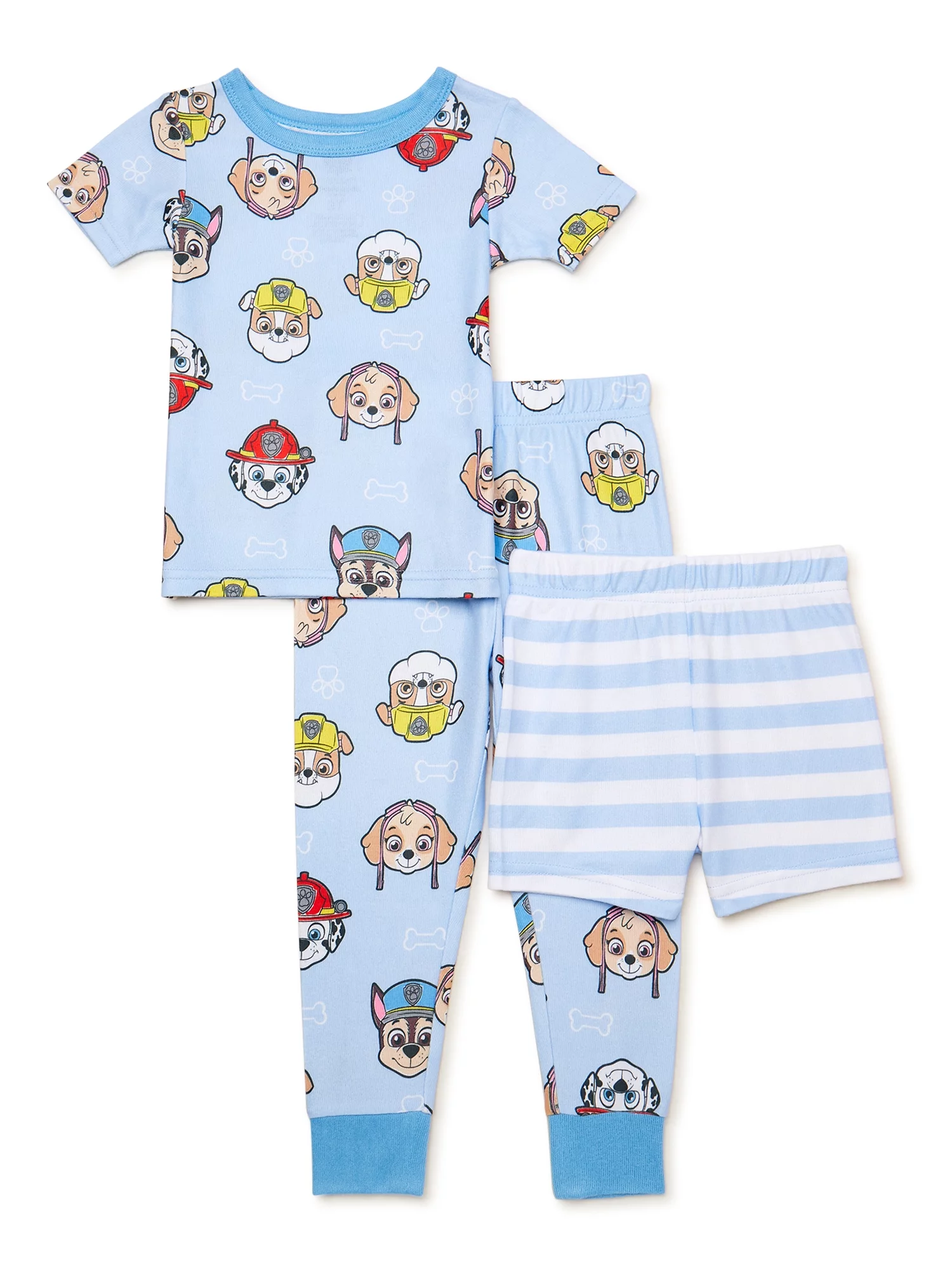 PAW Patrol Toddler Boy Snug-Fit Pajama Set, 3 Piece, Sizes 12M-5T