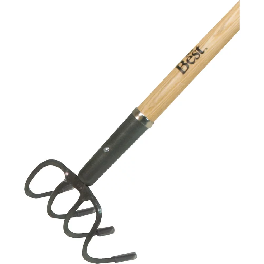 1PACK Do it Best 4-Tine 53 In. Wood Handle Garden Cultivator