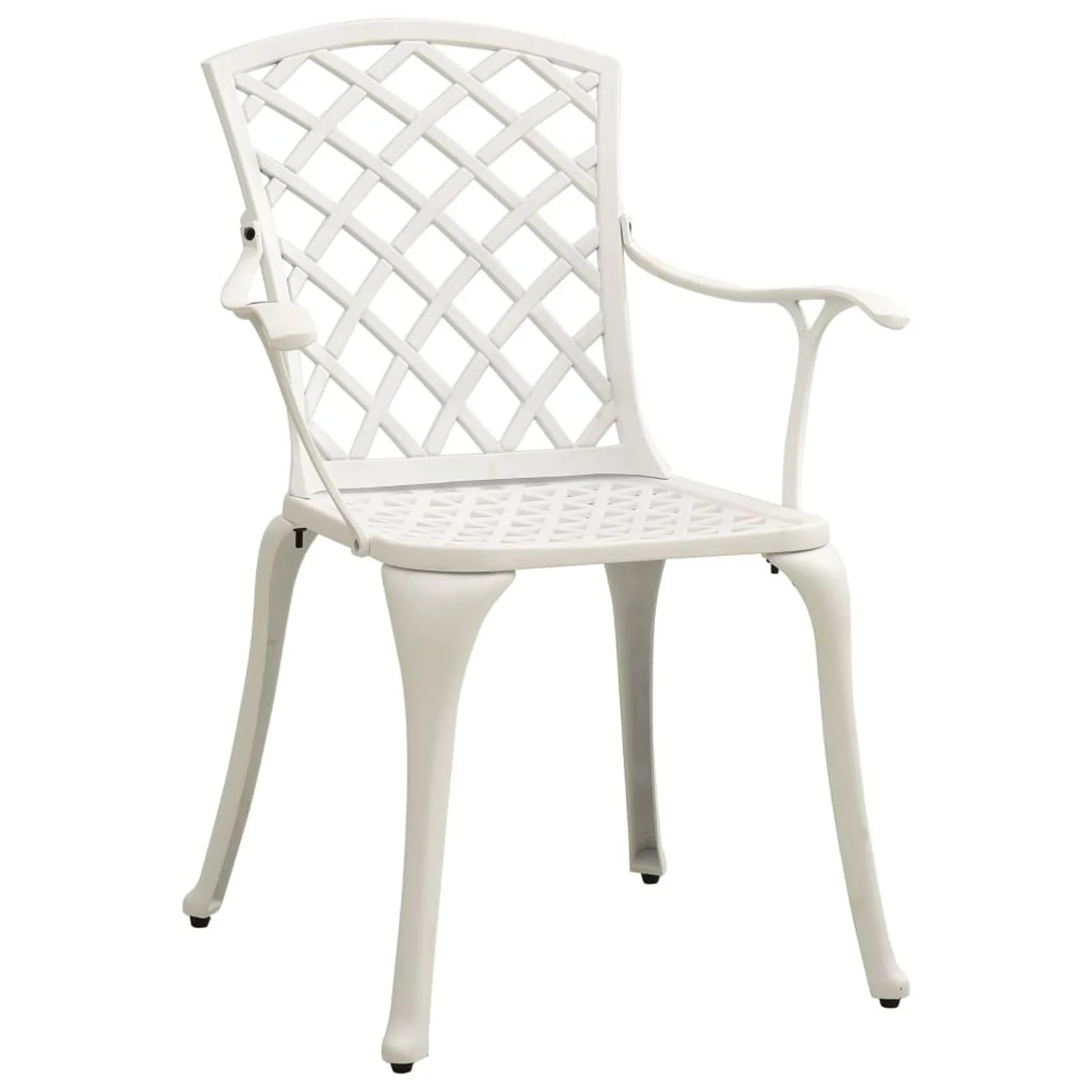 Suzicca 3 Piece Bistro Set Cast Aluminum White