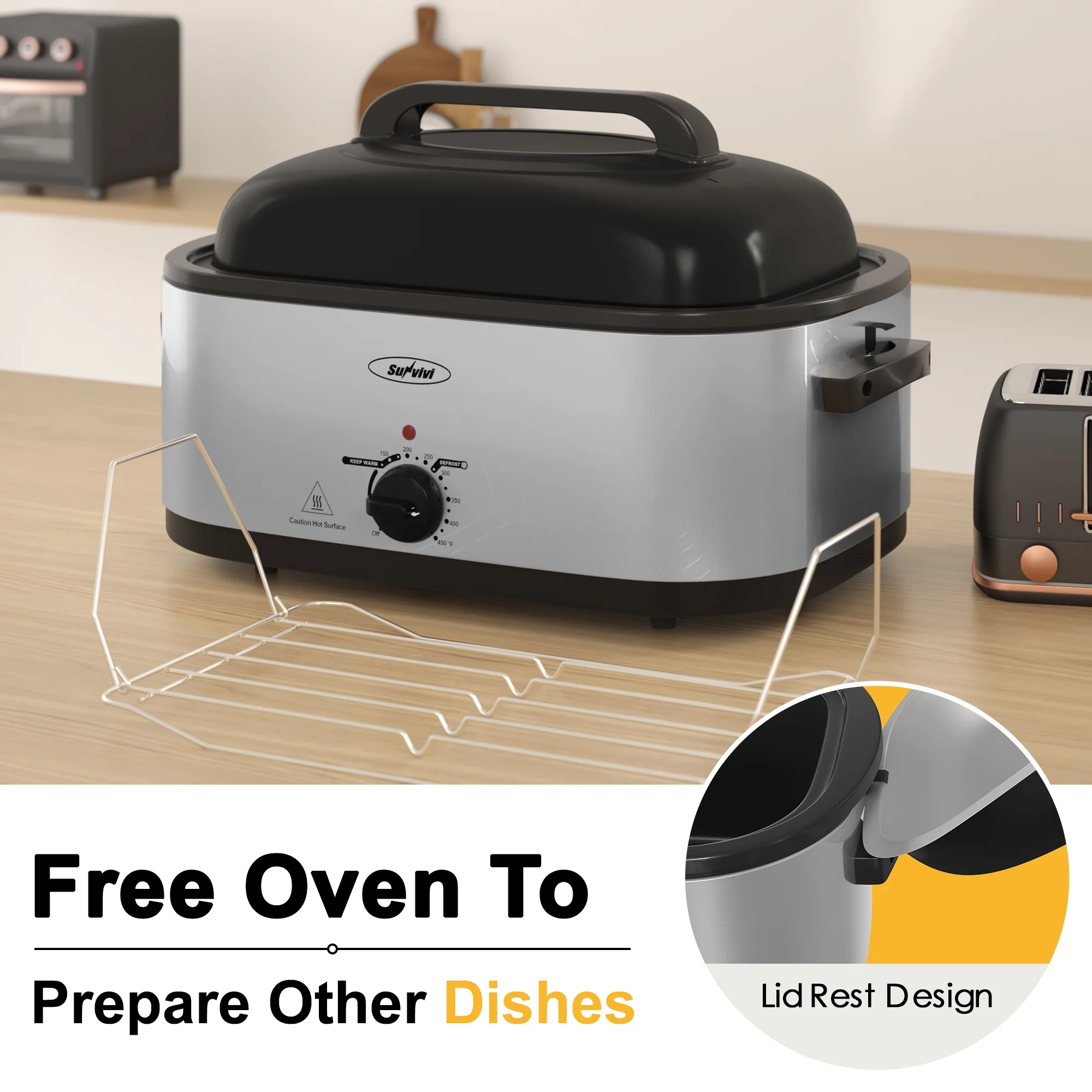 20 Quart Electric Roaster Oven