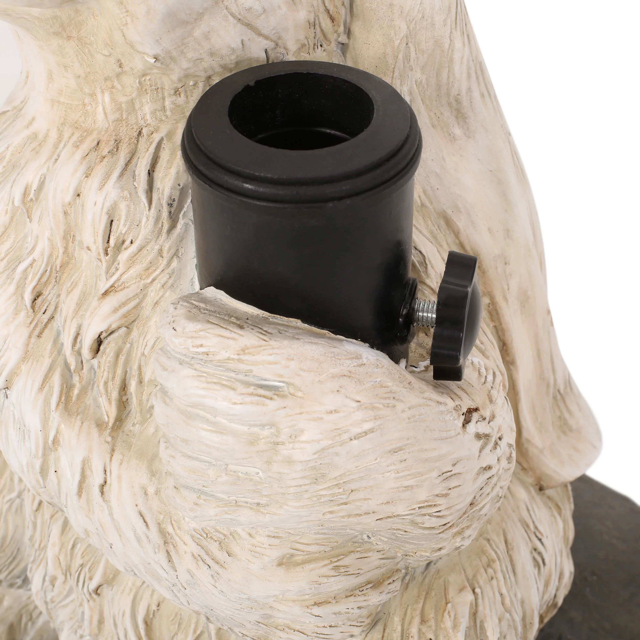 GDF Studio Yeudiel Rabbit Umbrella Base, Matte White