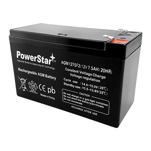 PowerStar 12 Volt 7.5Ah UB12750 (24) Battery for Amigo Travel Mate Mobility Scooter