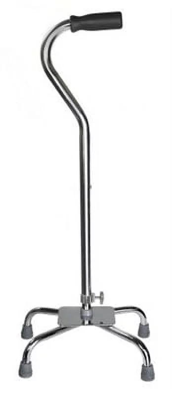 Quad Cane, Chrome Finish, Adjustable 29