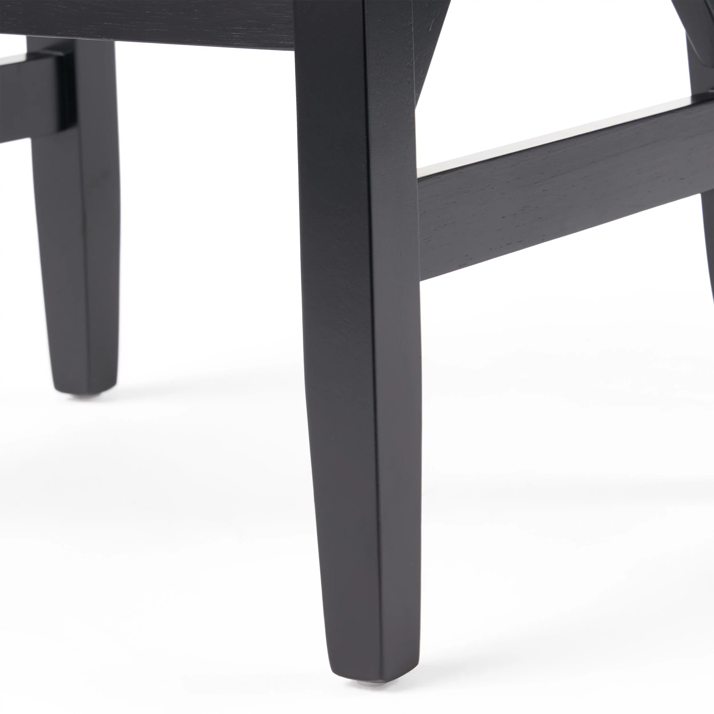 GDF Studio Cricket Farmhouse Wooden 26 Inch Backless Counter Stools, Set of 2, Light Gray and Black