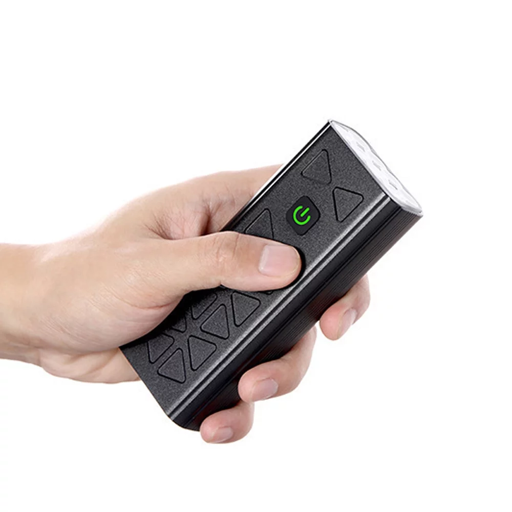 Anself Waterproof Bike Light Front Headlight 8LED High Brightness, Rechargeable Cycling Light, 9600mAh Bank