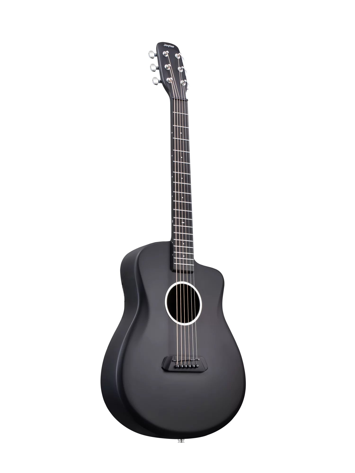 Joytar J2 Carbon Fiber Acoustic Guitar 36 inch Black Satin with Gig Bag