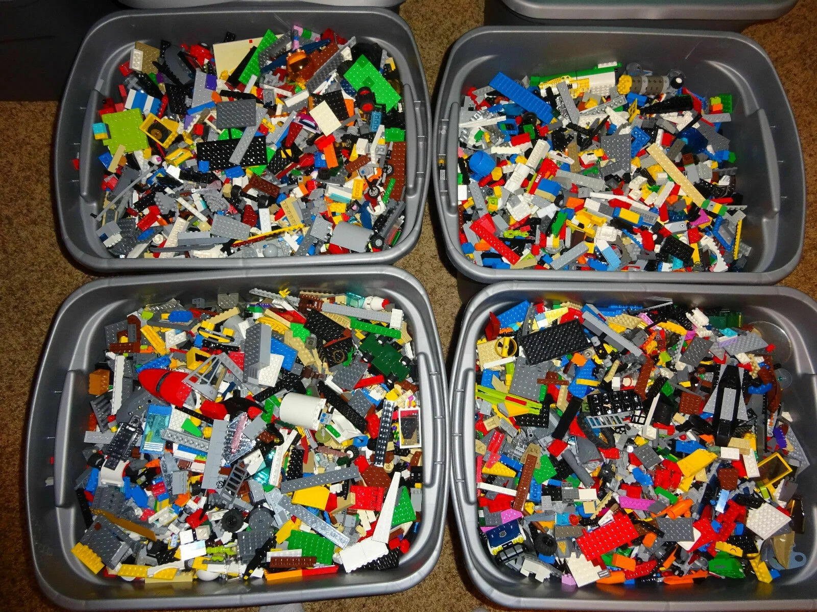 LEGO 1 Pound Bulk Random Lego BUY 9 LBS GET 3 LBS FREE OR BUY 5 pounds GET 1 pound free Bulk Pieces Lot Bricks