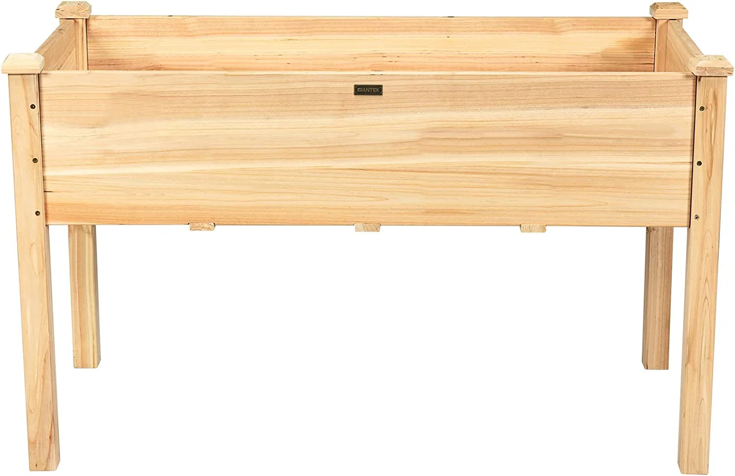 Raised Garden Bed Kit Elevated Planter Box for Vegetables Fruits Herb Grow, Heavy Duty Natural Cedar Wood Frame Gardening Planting Bed for Deck Patio Yard, 49.5