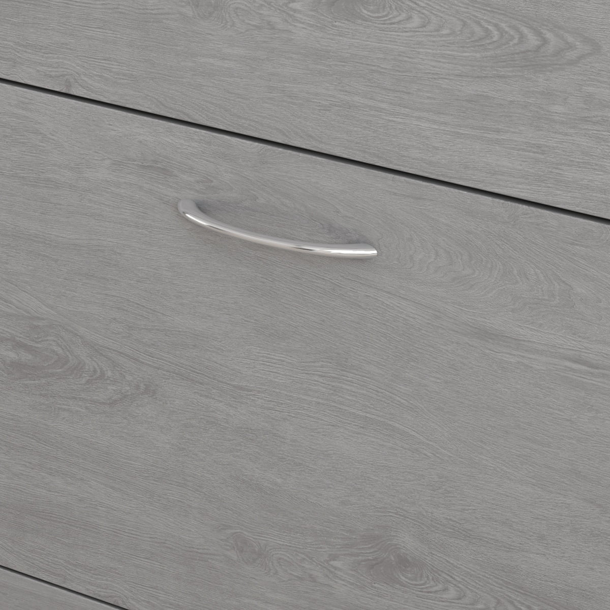 Grey Wood 12-Pair Shoe Storage Cabinet w/ 2 Flip Drawers by Kerrogee