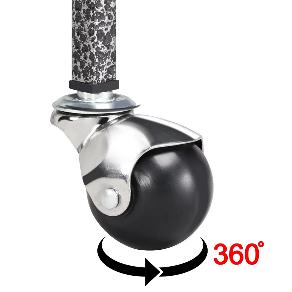 Topeakmart 68.5'' Play Top Parrot Cage Metal Rolling Birdcage, Black