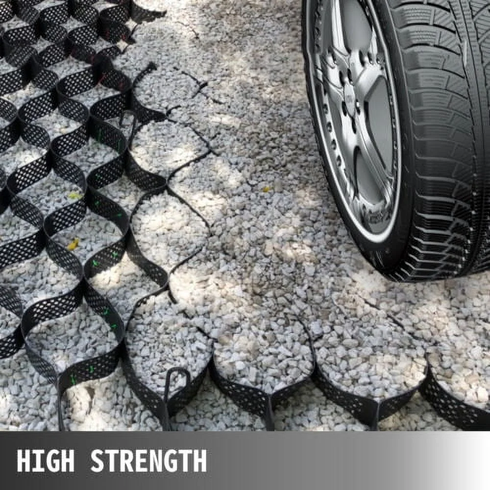 Ground Grid Paver Geocell Grid 2in Thick Geo Grid 9ft x 17ft HDPE for Gravel