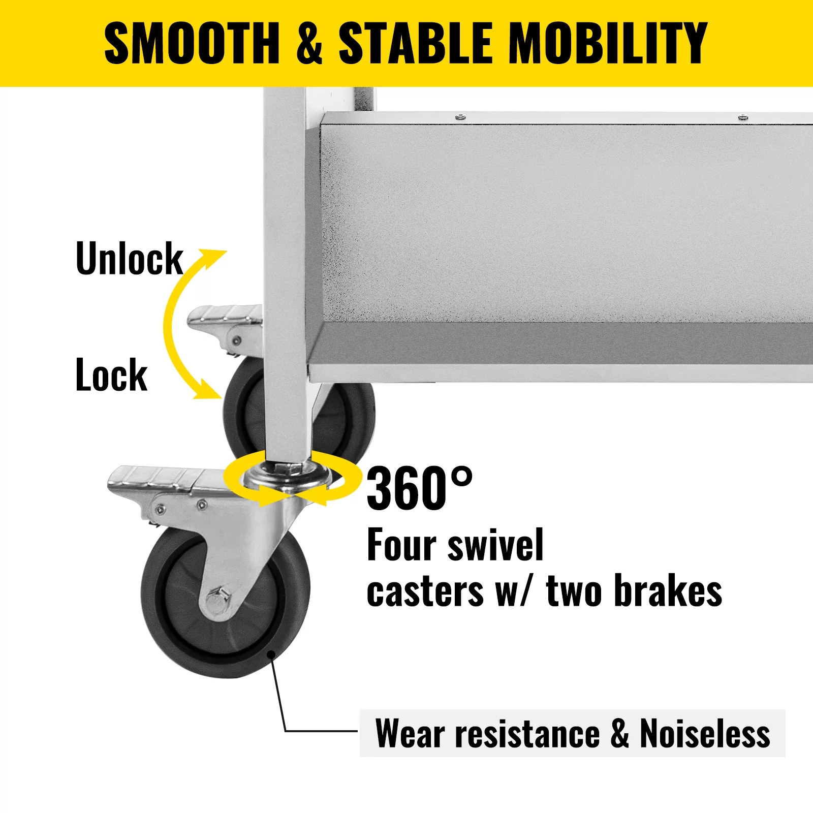 SKYSHALO 200LBS Book Cart, Library Cart 30x14x45 Inch, Rolling Book Cart Double Sided W-Shaped Sloped Shelves with 4-Inch Lockable Wheels, for Home Shelves Office and School Book Truck in White