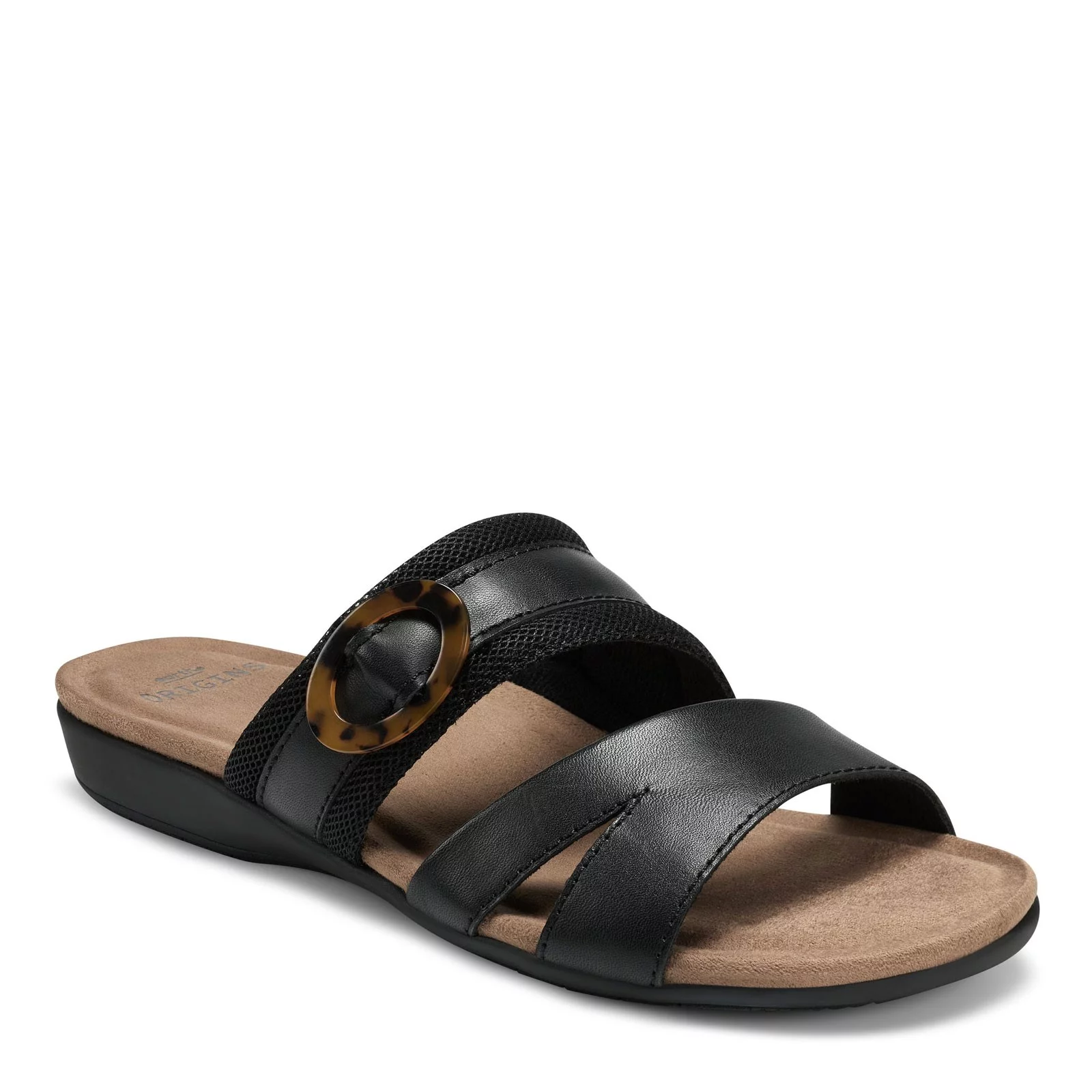 Earth Origins Women's, Brynley Sandal Black 6 W