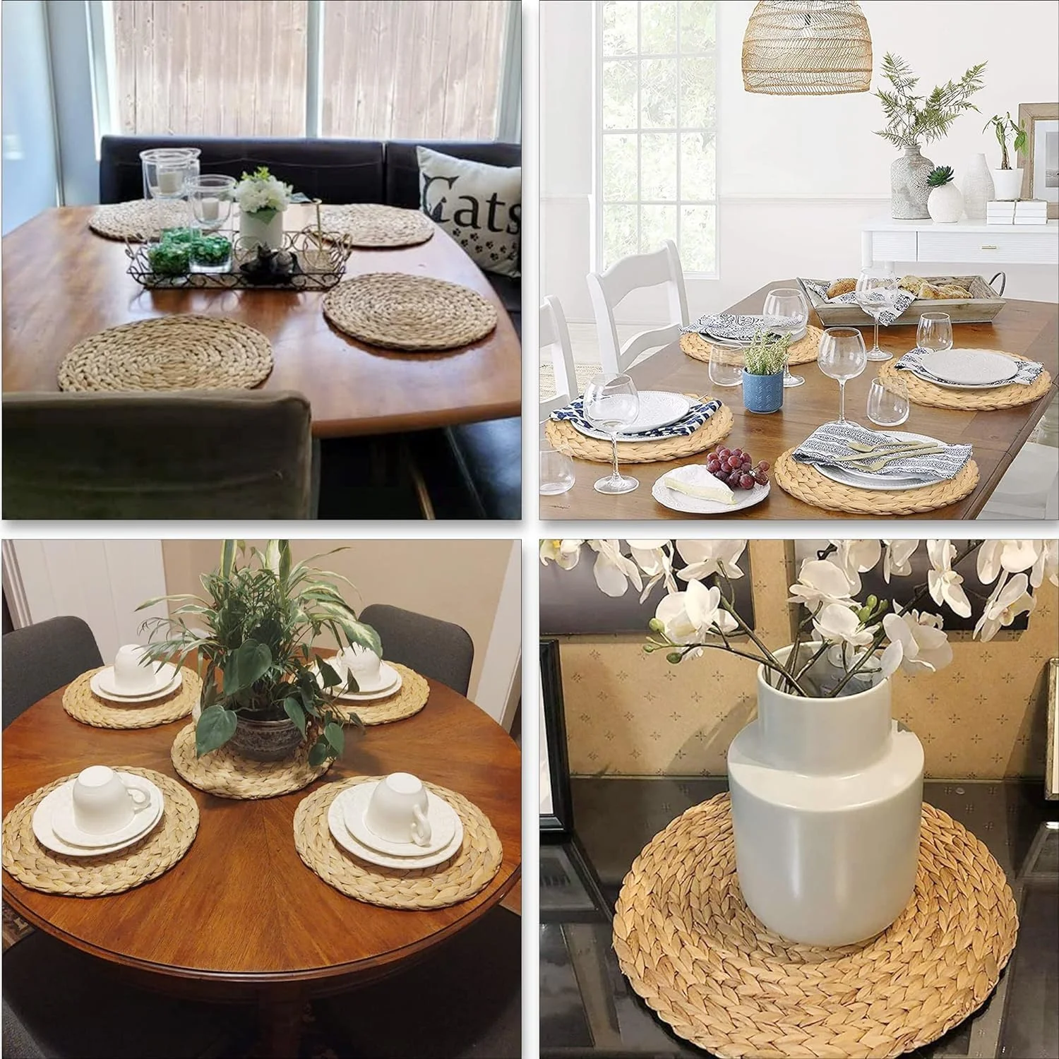 Defined Deco Woven Placemats Set of 6,13