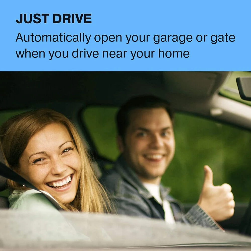 Gray Garage Door Opener Remote Control - Battery Powered for Craftsman HBW2028