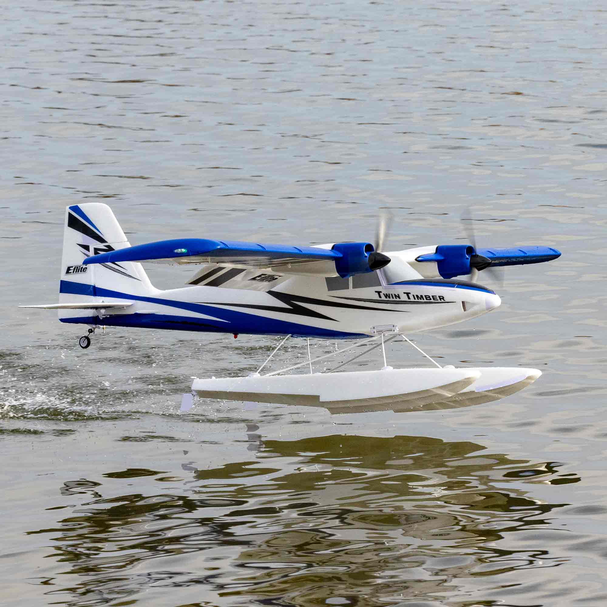 E-flite RC Airplane Twin Timber 1.6m BNF Basic Transmitter Battery and Charger Not Included with AS3X and SAFE Select EFL23850 Airplanes B&F Electric Airplanes B&F Electric