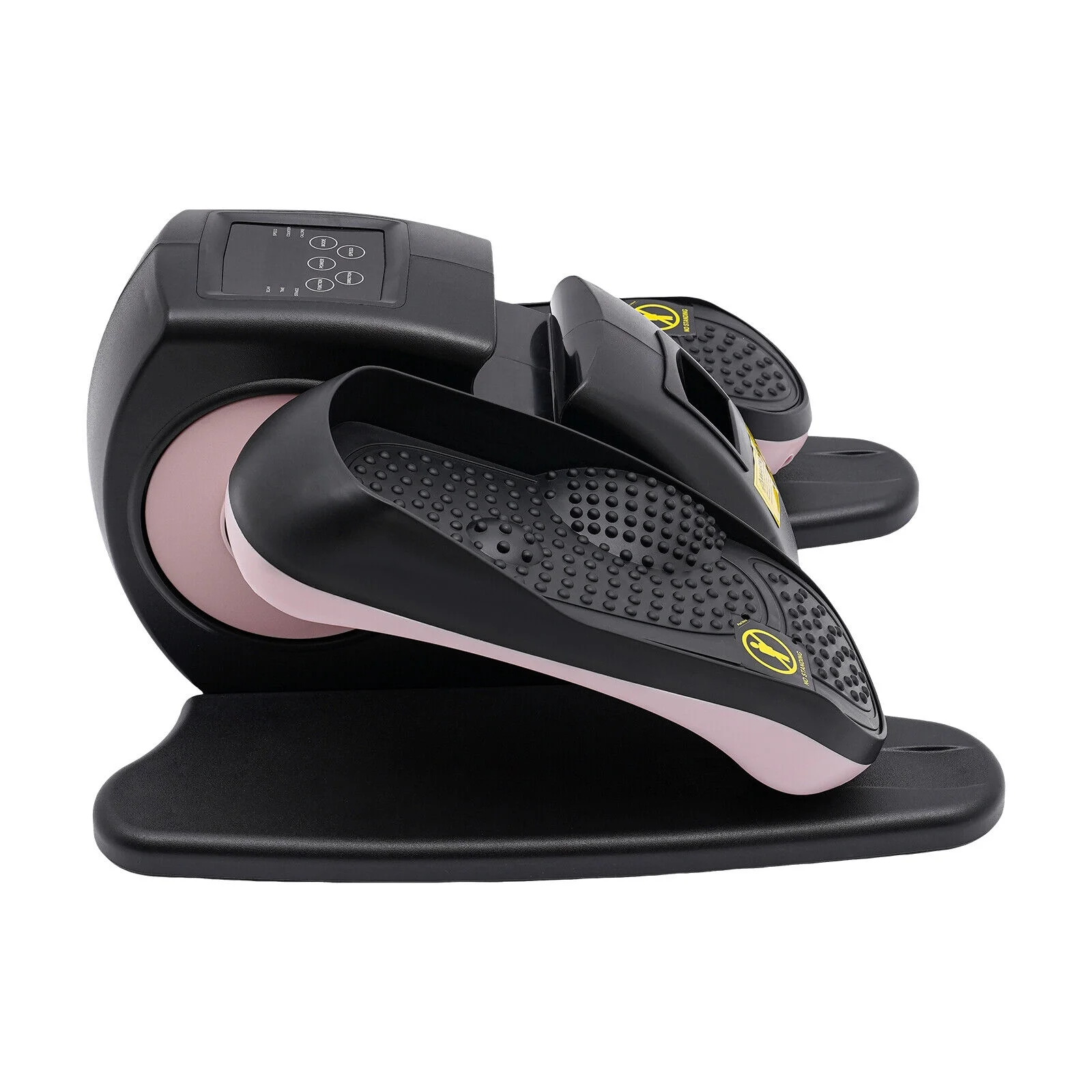Under Desk Elliptical Machine Electric Seated Leg Foot Pedal Exerciser W/ Remote Pink