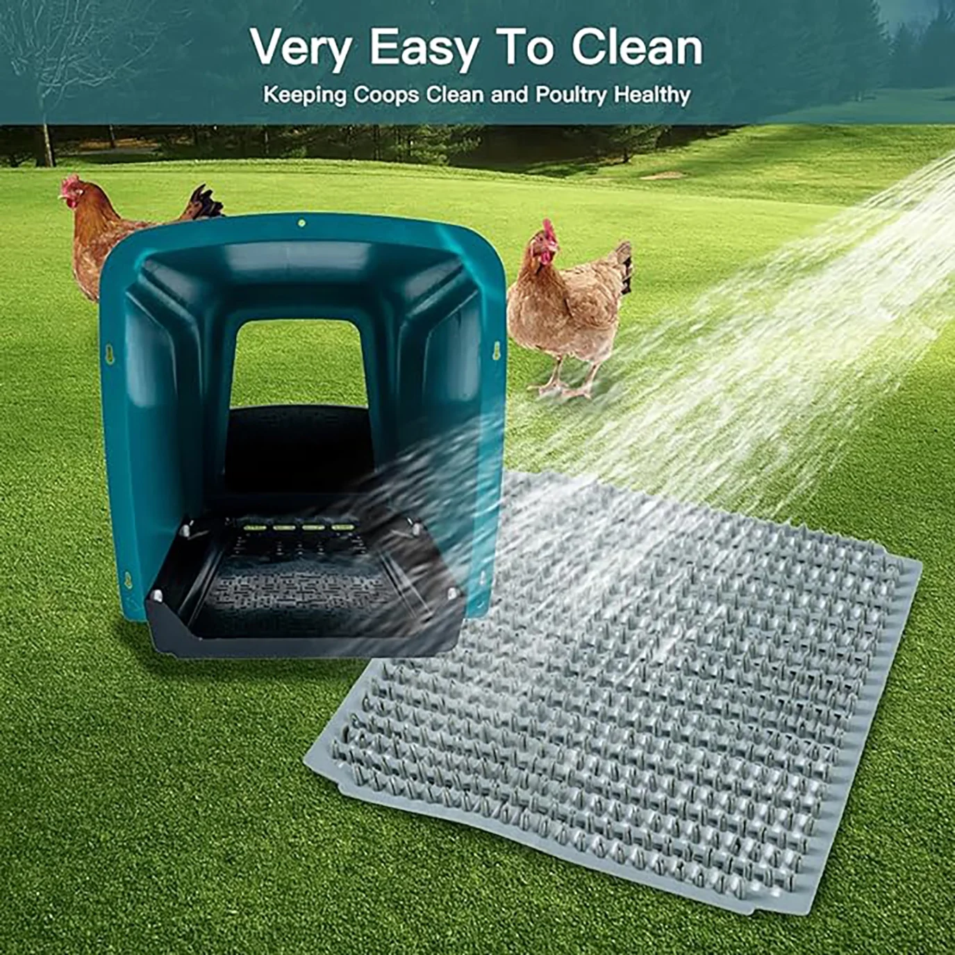 8 Pack Chicken Nesting Boxes Chicken Laying Boxes with Perch Roll Out Nesting Boxes Heavy Duty Nesting Box for Chicken Coop Roll Away Nest Box Large