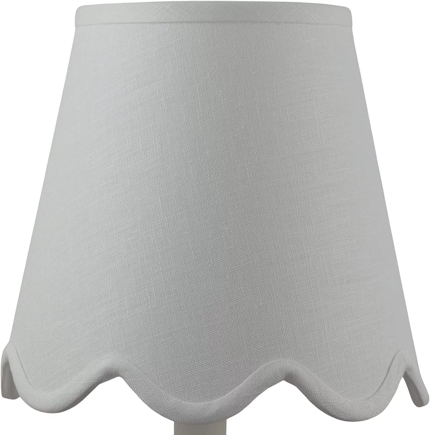 10 Inch Linen Scallop Bottom Empire Lamp Shade